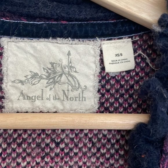 Anthropologie Angel of the North Lamaline Fringe Wool Vest Cardigan Sz XS/S - Picture 5 of 8